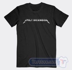 Cheap Emily Dickinson Metallica Logo Tees