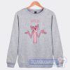 Cheap Pink Panther Apathy Meh Sweatshirt