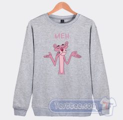 Cheap Pink Panther Apathy Meh Sweatshirt