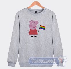 Cheap Peppa Pig Pride Flag LGBTQ Sweatshirt