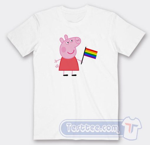 Cheap Peppa Pig Pride Flag LGBTQ Tees