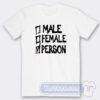 Cheap Male Female Person Tees