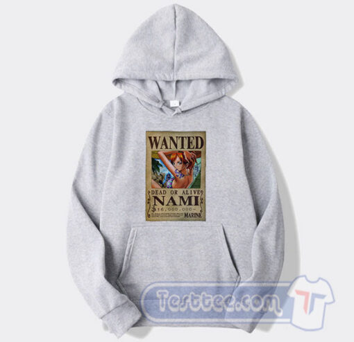 Cheap Nami Wanted Poster Hoodie
