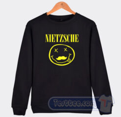 Cheap Friedrich Nietzsche In The Style Of Nirvana Sweatshirt