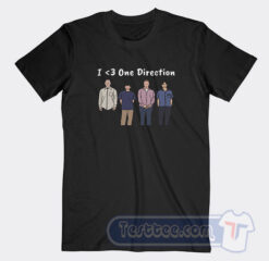 Cheap I Love One Direction Weezer Tees