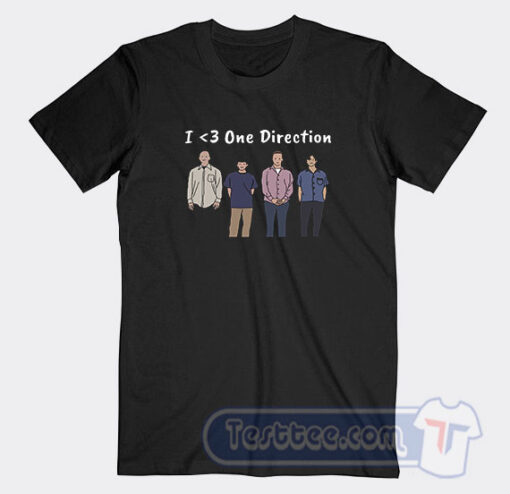 Cheap I Love One Direction Weezer Tees