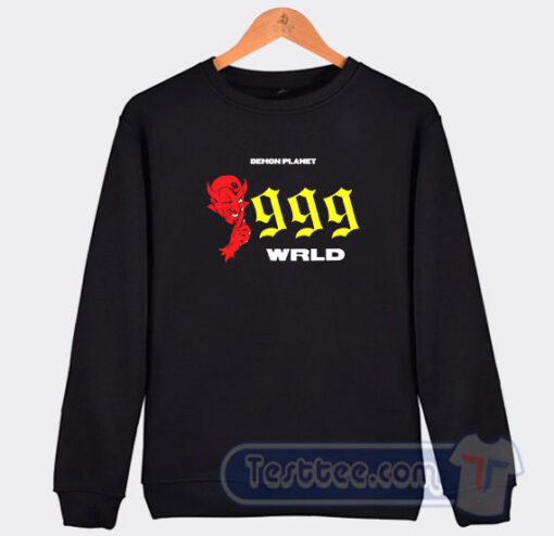 Cheap Juice WRLD 999 Demon Planet Sweatshirt