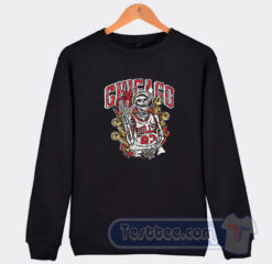 Cheap Chicago Bulls 23 Michael Jordan Skeleton Sweatshirt