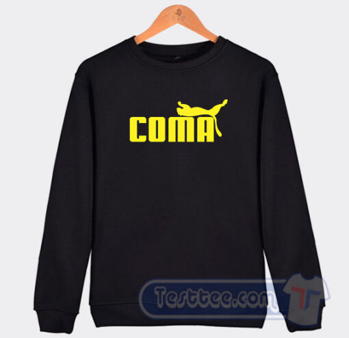 Cheap Coma Logo Parody Sweatshirt