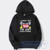 Cheap Kirby I Work Out To Eat Everything Hoodie