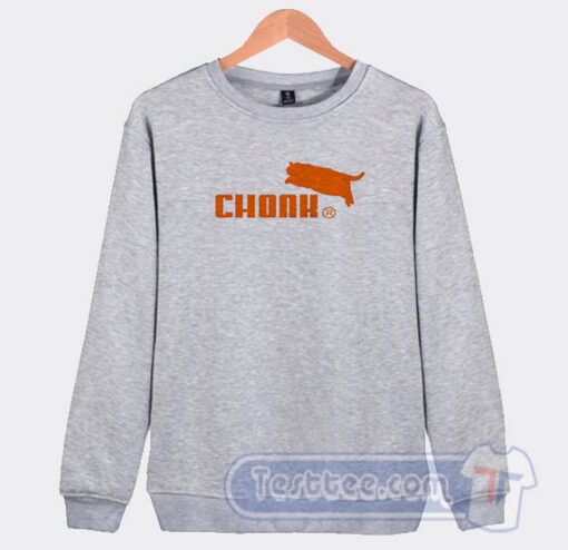 Cheap Chonk Cat Puma Logo Parody Sweatshirt