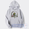 Cheap Cottagecore Frog Playing Banjo on Mushroom Hoodie