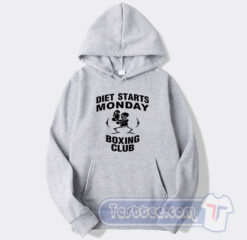 Cheap Diet Starts Monday Boxing Club Hoodie