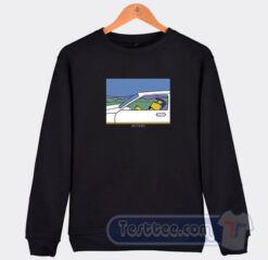 Cheap Bart Simpson Driving Scenic Sweatshirt