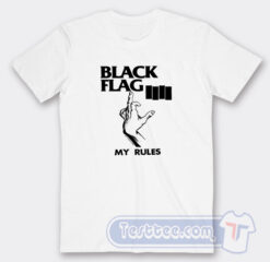 Cheap Black Flag My Rules Tees