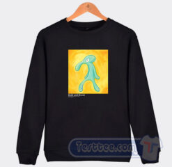 Cheap Bold and Brash Painting Squidward Tentacles Sweatshirt