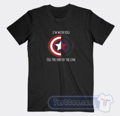Cheap Captain America I'm With You Till The End OF The Line Tees
