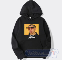 Cheap Bad Bunny Face Poster Hoodie