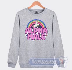 Cheap Alpha Male Unicorn Sweatshirt