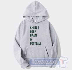 Cheap Cheese Beer Brats And Football Hoodie