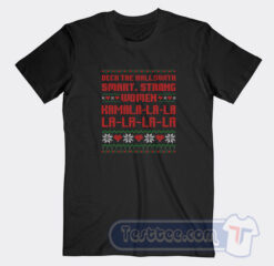 Cheap Deck The Halls With Smart Strong Women Kamala Tees