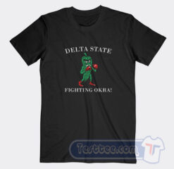 Cheap Delta State Fighting Okra Tees