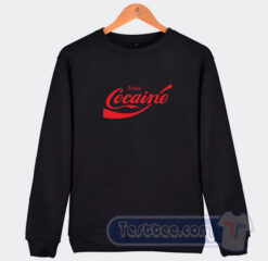Cheap Enjoy Cocaine Cola Parody Sweatshirt