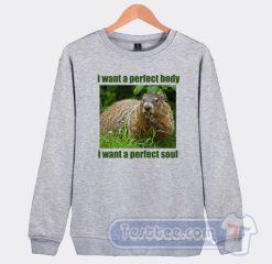 Cheap I Want Perfect Body I Want Perfect Soul Sweatshirt