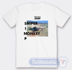 Cheap Yes I’m Simp Sniper Monkey Tees