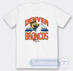 Cheap Denver Broncos Spongebob Tees