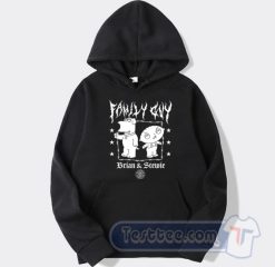 Cheap Metal Family Guy Brian And Stewie Hoodie
