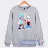 Cheap Schwifty Rick And Morty Smoking With Popeye Sweatshirt