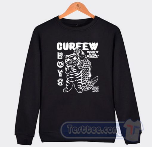 Cheap John Mayer Online Ceramics Tour Curfew Boys Sweatshirt
