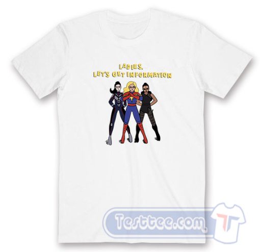 Cheap Ms Marvel Ladies Let’s Get Information Tees