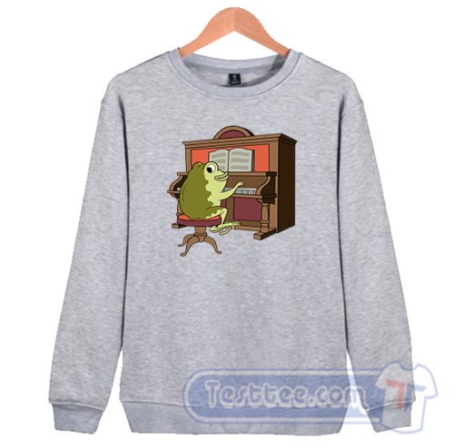 Cheap Over The Garden Wall Frog Piano Sweatshirt