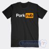 Cheap Pork Rub Pornhub Logo Parody Tees