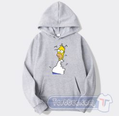 Cheap Homer Simpson Backs Into The Bushes Hoodie