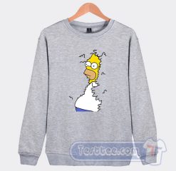 Cheap Homer Simpson Backs Into The Bushes Sweatshirt