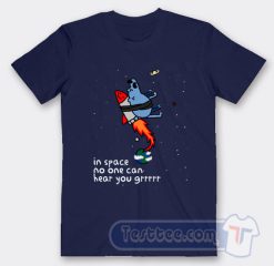 Cheap Houston Rocket In Space No One Can Hear You Tees