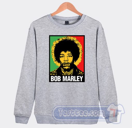 Cheap Jimi Hendrix Bob Marley Sweatshirt
