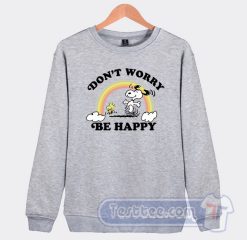 Cheap Junk Food Snoopy Don't Worry be happy Sweatshirt