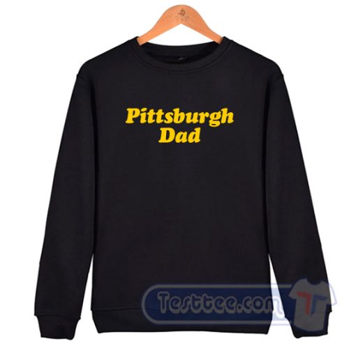 Cheap Pittsburgh Dad Logo Sweatshirt