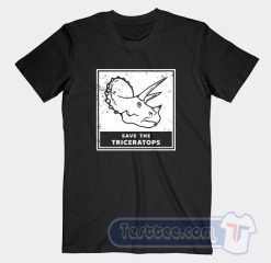 Cheap Save The Triceratops Tees