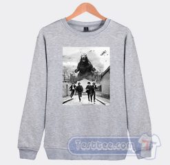 Cheap The Beatles vs Godzilla Sweatshirt