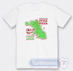 Cheap Chicago Style Pizza Maps Tees