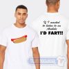 Cheap House Of 1000 Corpses Hot Dog I'd Fart Tees