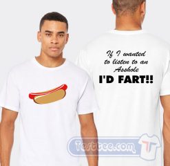 Cheap House Of 1000 Corpses Hot Dog I'd Fart Tees