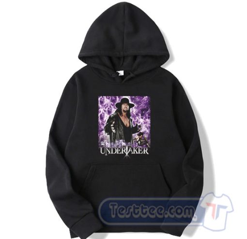 Cheap The Undertaker Purple Flames Hoodie