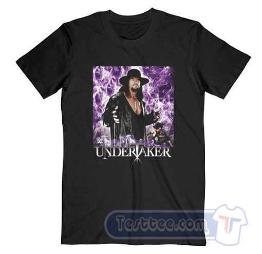 Cheap The Undertaker Purple Flames Tees