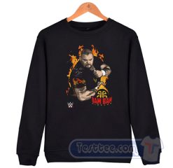 Cheap WWE Bam Bam Bigelow Flame Sweatshirt